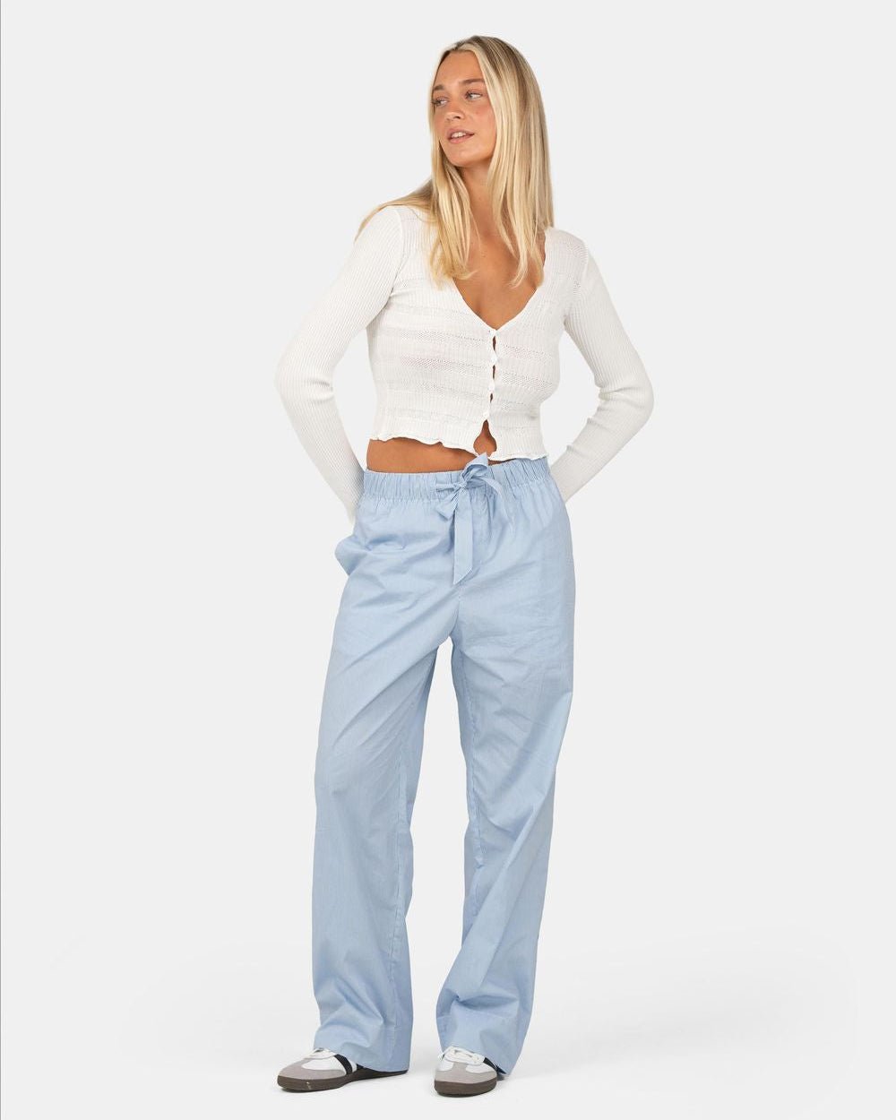 Pyjamas Pants Blå stribet | Skagen - clothing.dk